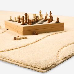 Vloerkleed - 160x230 cm - Tapijt - Woonkamer - Slaapkamer - Beige - FLEXISPOT