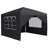Partytent - Opvouwbaar - 3x3m - Paviljoen - Easy up - Zwart - Hengmei