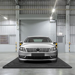 COSTWAY Garage mat Auto 550 x 240 cm Olie mat Garage Olie Opvangmat Antislip & Waterdicht Zwart