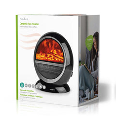Nedis Keramische Ventilatorkachel – 1000 / 1500 W – Elektrische Verwarming – Instelbare thermostaat – Swingfunctie