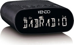 Wekkerradio met DAB - Digitale wekker - Alarmklok - Zwart - KENDO •