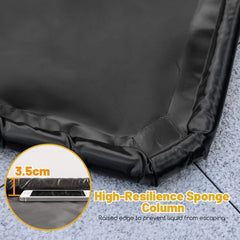 COSTWAY Garage mat Auto 550 x 240 cm Olie mat Garage Olie Opvangmat Antislip & Waterdicht Zwart