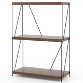 Boekenkast - Boekenrek - Wandkast - 61x30x85 cm - Bruin - COSTWAY