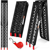 MASKO Verharde oprijplaat - 340kg laadvermogen - Opvouwbaar - Zwart