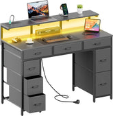 Bureau - Computertafel - Computerbureau - 120x50 cm - Grijs - HLDIRECT
