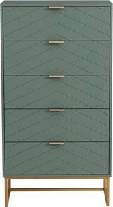 Commode - Dressoir - Ladekast - 34x60x110 cm - Groen - UEV