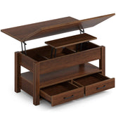 Salontafel met opbergruimte - Koffietafel - 100x50 cm - Bruin - Rolanstar