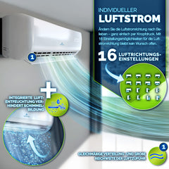 Split Unit Airco - Airconditioning - Warm & Koud - 12000 BTU - Wit - AERSON®