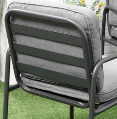 Tuinset - 4 persoons - Loungeset - 2 Tuinstoelen - Tuinbank - Tuintafel - Grijs - Outsunny