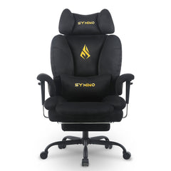 Ergonomische Bureaustoel -  Office Chair - Gamestoel - Volwassenen - Zwart - SYMINO