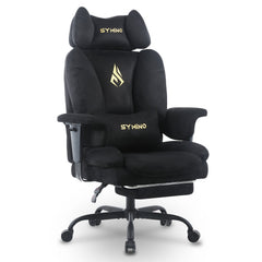 Ergonomische Bureaustoel -  Office Chair - Gamestoel - Volwassenen - Zwart - SYMINO