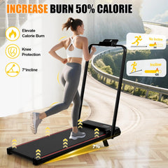 Loopband - Walking pad - Wandelband - 1-8 km/u - Zwart
