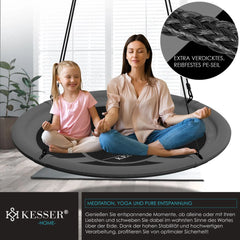 Kesser Nestschommel - Hangschommel - Ø60 cm - Tuinschommel - Grijs