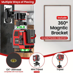 Kruislijner - Zelfnivellerend - Bouwlaser - Laserliner - Rood