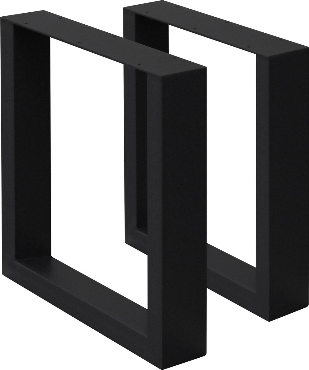 Tafelpoten salontafel - Metaal - 40x43 cm - Zwart - ECD Germany