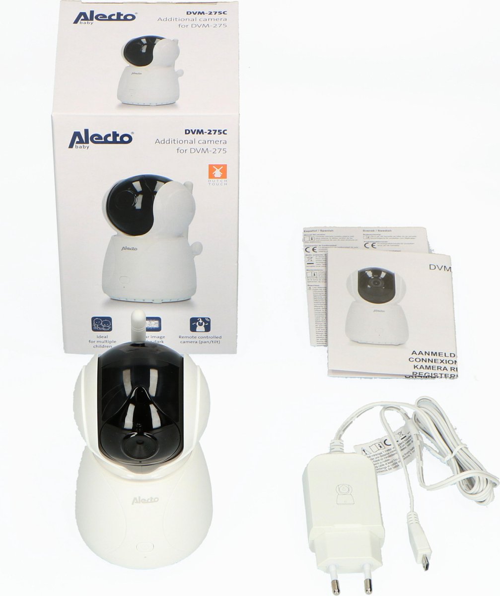 Alecto Babyfoonuitbreiding - DVM-275C - Camera voor DVM-275 - Wit