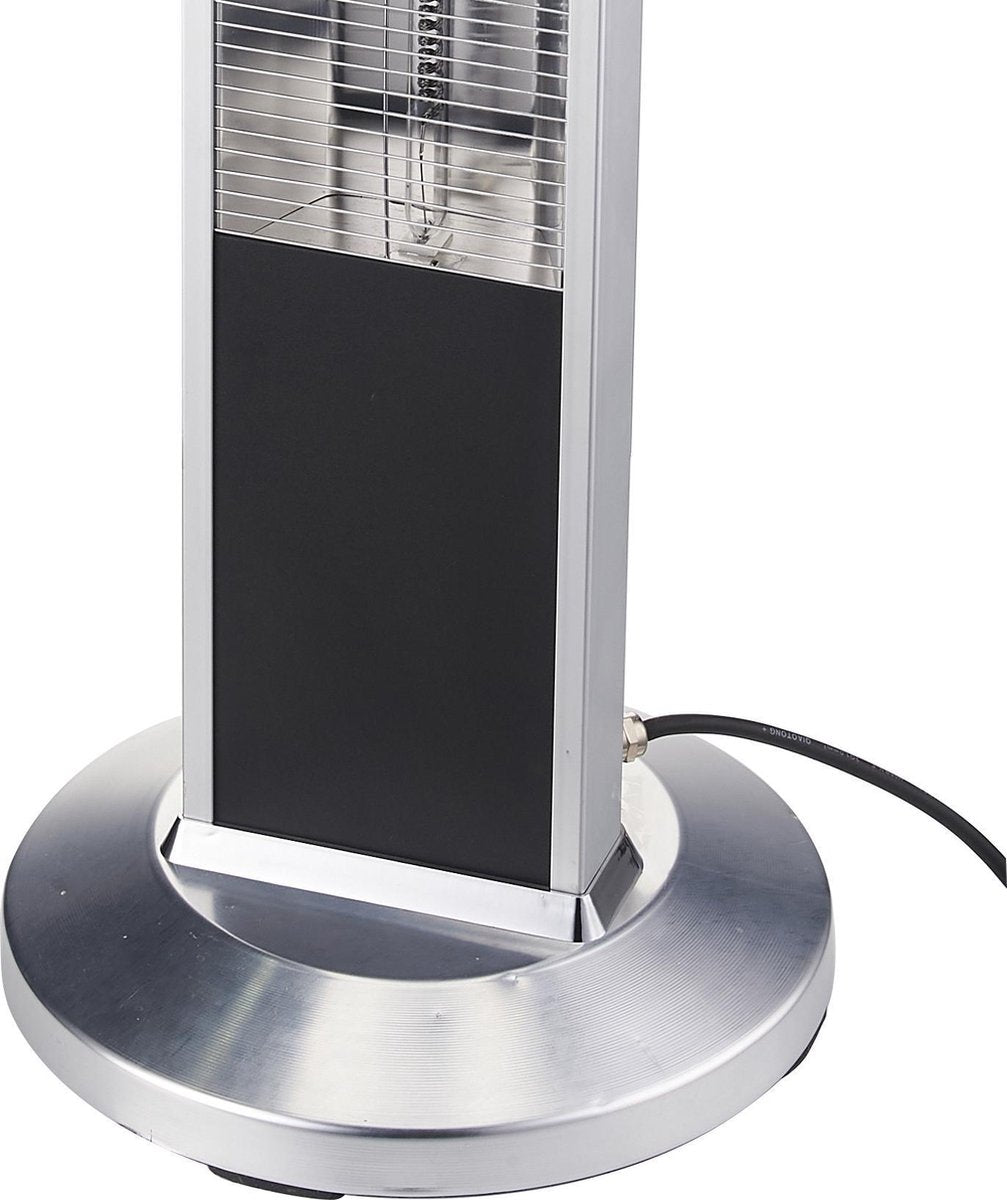 AREBOS Infrarood Verwarming - 2000W - Infrarood Kachel - Terrasverwarmer - Zilver