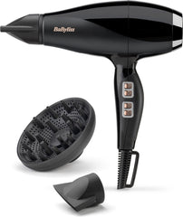 BaByliss Power Pro 2300 6716DE Föhn - Föhn met diffuser en 2 extra blaasmonden - 122 km/u - Coolshot •