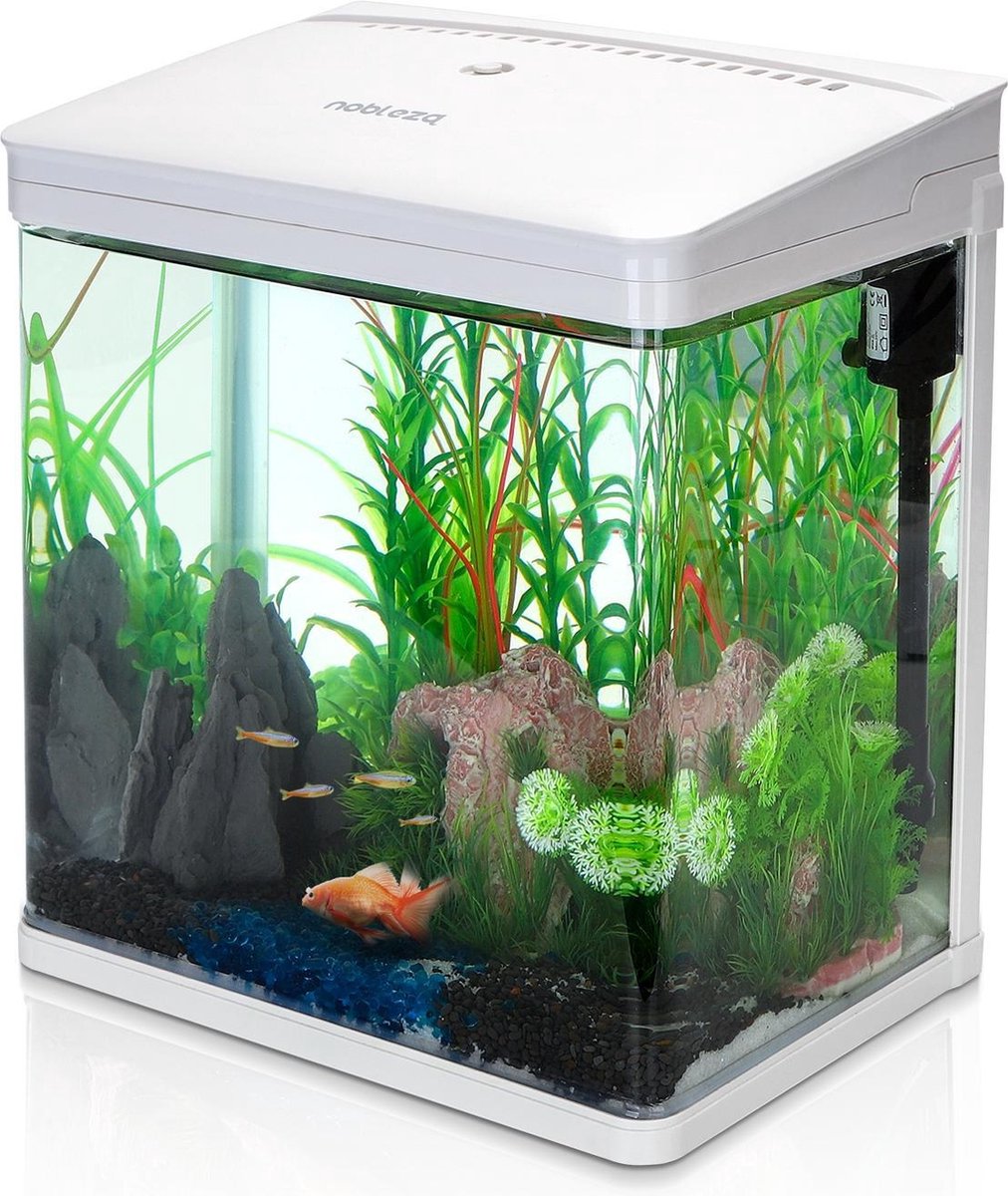 Aquarium Kit - 29x20x33 cm - 14L - Wit - Nobleza