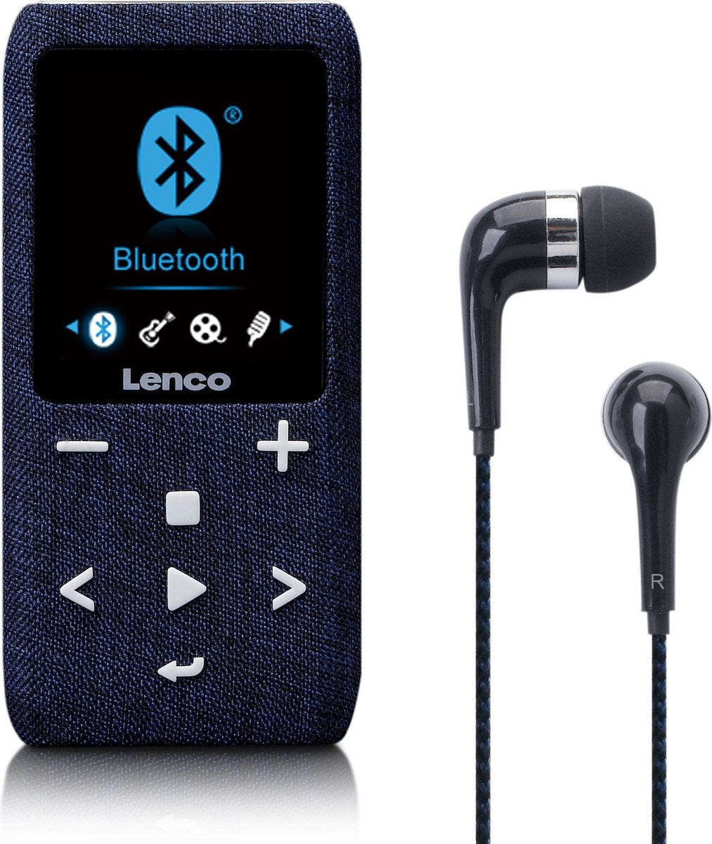 Lenco Xemio-861BU - MP3-speler met Bluetooth® en 8 GB micro SD - Blauw
