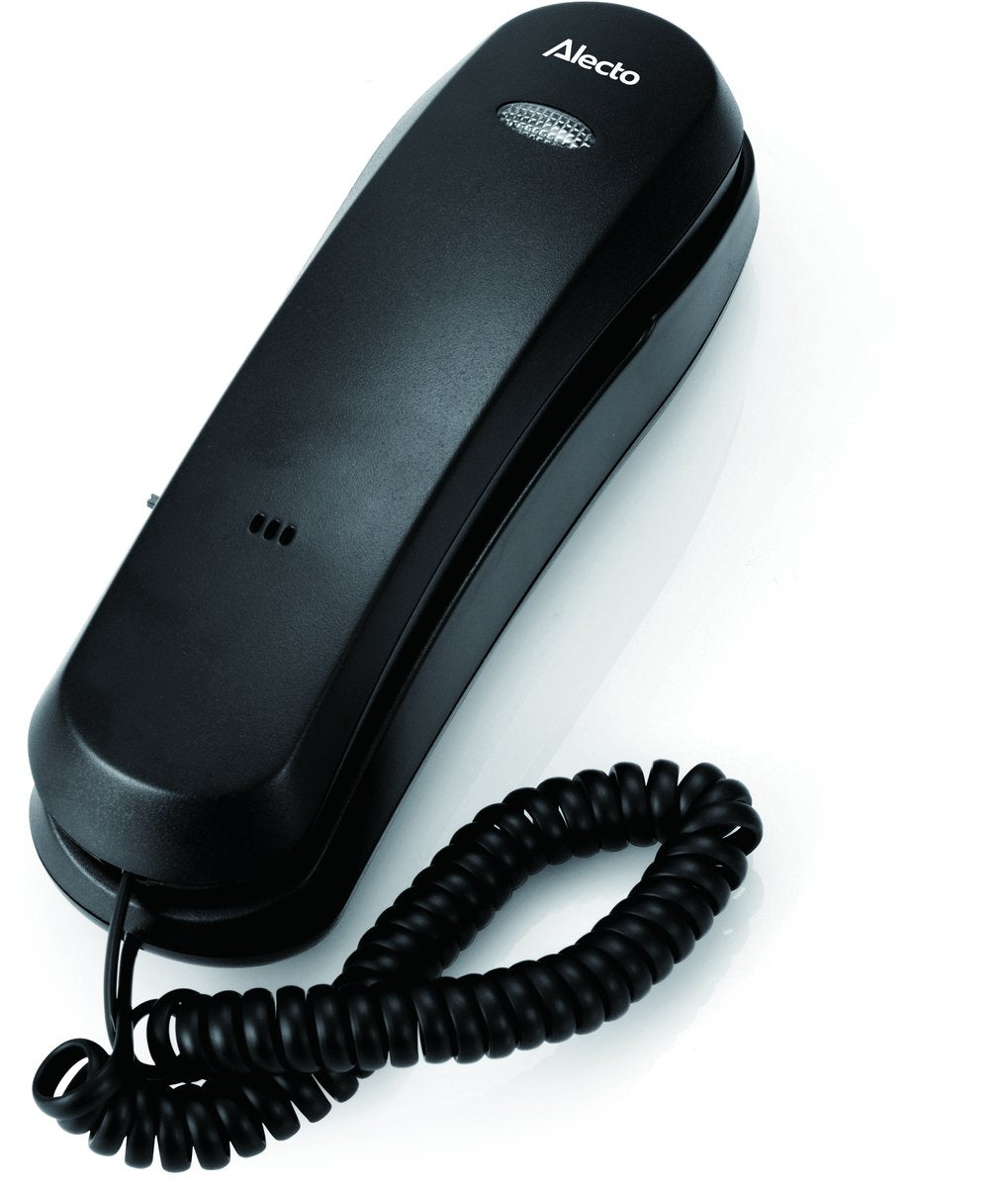 Alecto Telefoon - Eenvoudige Huistelefoon - Bedraad - Gemakkelijk in gebruik - Blijft werken bij stroomuitval - CW10 - Zwart