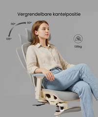 FLEXISPOT Ergonomische Mesh-bureaustoel - met uittrekbaar voetensteun - BS5WG