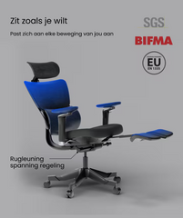 FLEXISPOT Verstelbare ergonomische stoel met drukverlagend kussen (C7 Max) •