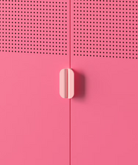 Archiefkast - Kantoorkast - Metalen kast met deuren - Roze - CB10 - FLEXISPOT