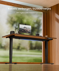 Zit sta bureau - Elektrisch - Verstelbaar - Bureauframe - Wit - E5W-Pro - FLEXISPOT