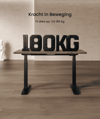 Zit sta bureau - Elektrisch - Verstelbaar - Bureauframe - Zwart - E9B - FLEXISPOT