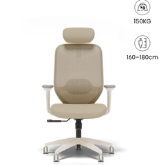 FLEXISPOT Ergonomische Bureaustoel met Eenvoudige Bediening en Zacht Hoofdsteun (C5W)