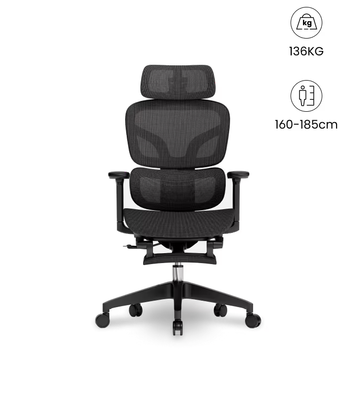 Ergonomische Bureaustoel - Office Chair - Gamestoel - Volwassenen - Zwart - BS5BB-F2 MESH - FLEXISPOT
