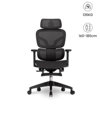 Ergonomische Bureaustoel - Office Chair - Gamestoel - Volwassenen - Zwart - BS5BB-F2 MESH - FLEXISPOT