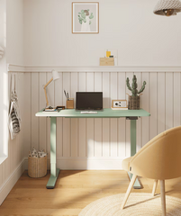 Zit sta bureau - Elektrisch - Verstelbaar - Bureauframe - Mintgroen - E1-PRO - FLEXISPOT