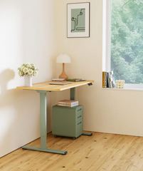 Zit sta bureau - Elektrisch - Verstelbaar - Bureauframe - Mintgroen - E1-PRO - FLEXISPOT