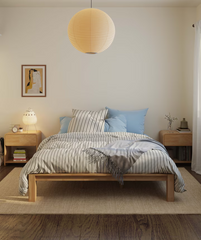 FLEXISPOT Massief houten bed met Japanse steekverbinding (Kana)