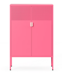 Archiefkast - Kantoorkast - Metalen kast met deuren - Roze - CB10 - FLEXISPOT