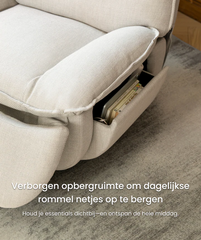 FLEXISPOT Draai- en Schommel Relaxstoel met Stevig Metaal Onderstel - Lotus - (Lichtgrijs)