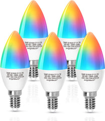Aigostar LED RGB Lamp - Dimbaar - 7W - E14 - 5 Stuks