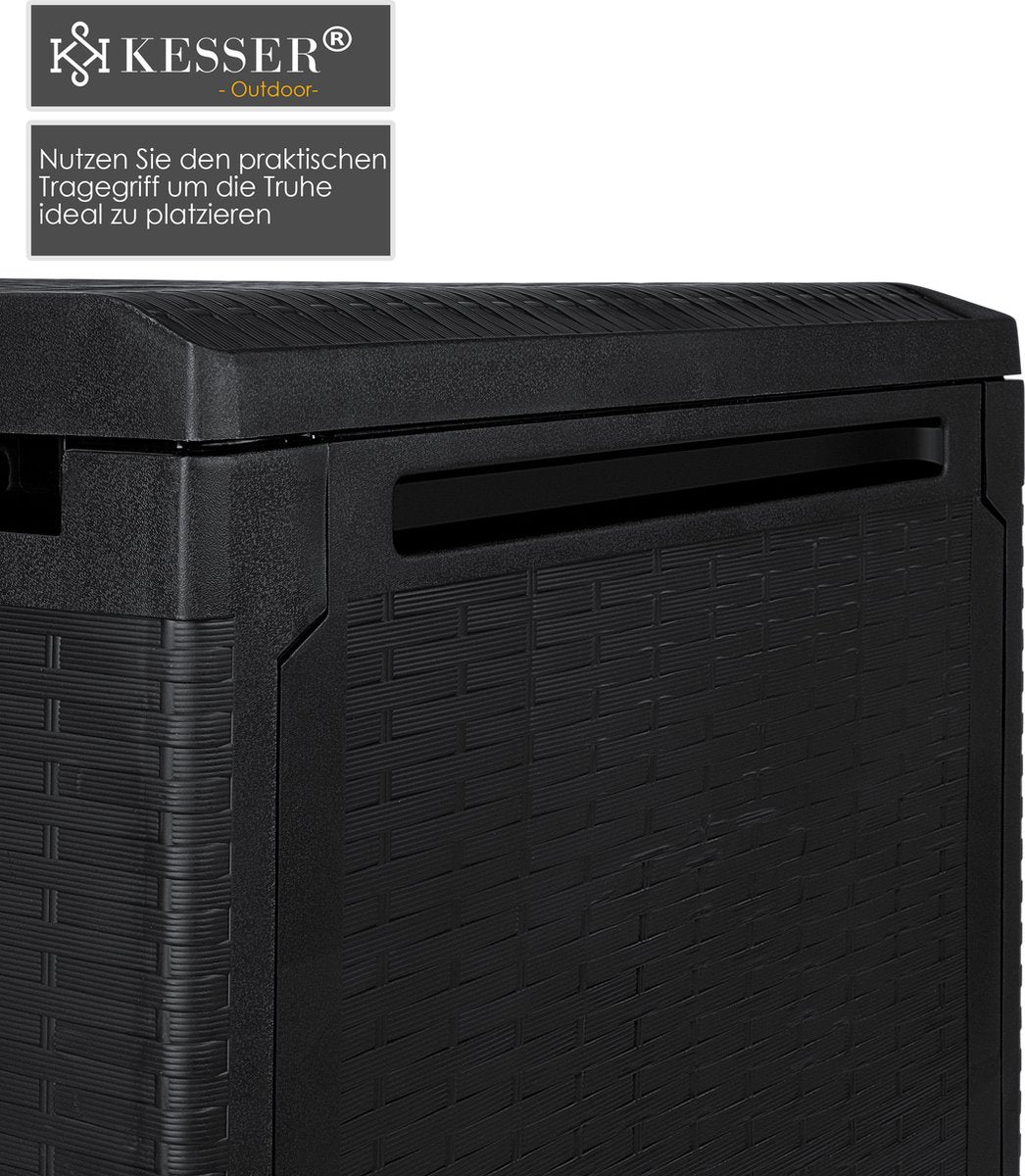 KESSER® Opbergbox 290L - Inklapbaare - Tuinkist - Antraciet •