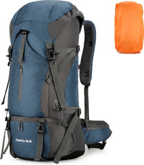 Backpack - Sporttas - Outdoor rugzak - 70L - Blauw - CarryQuest®