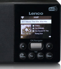 Lenco PIR-510BK - Internet, DAB+ FM draagbare Radio - Zwart •