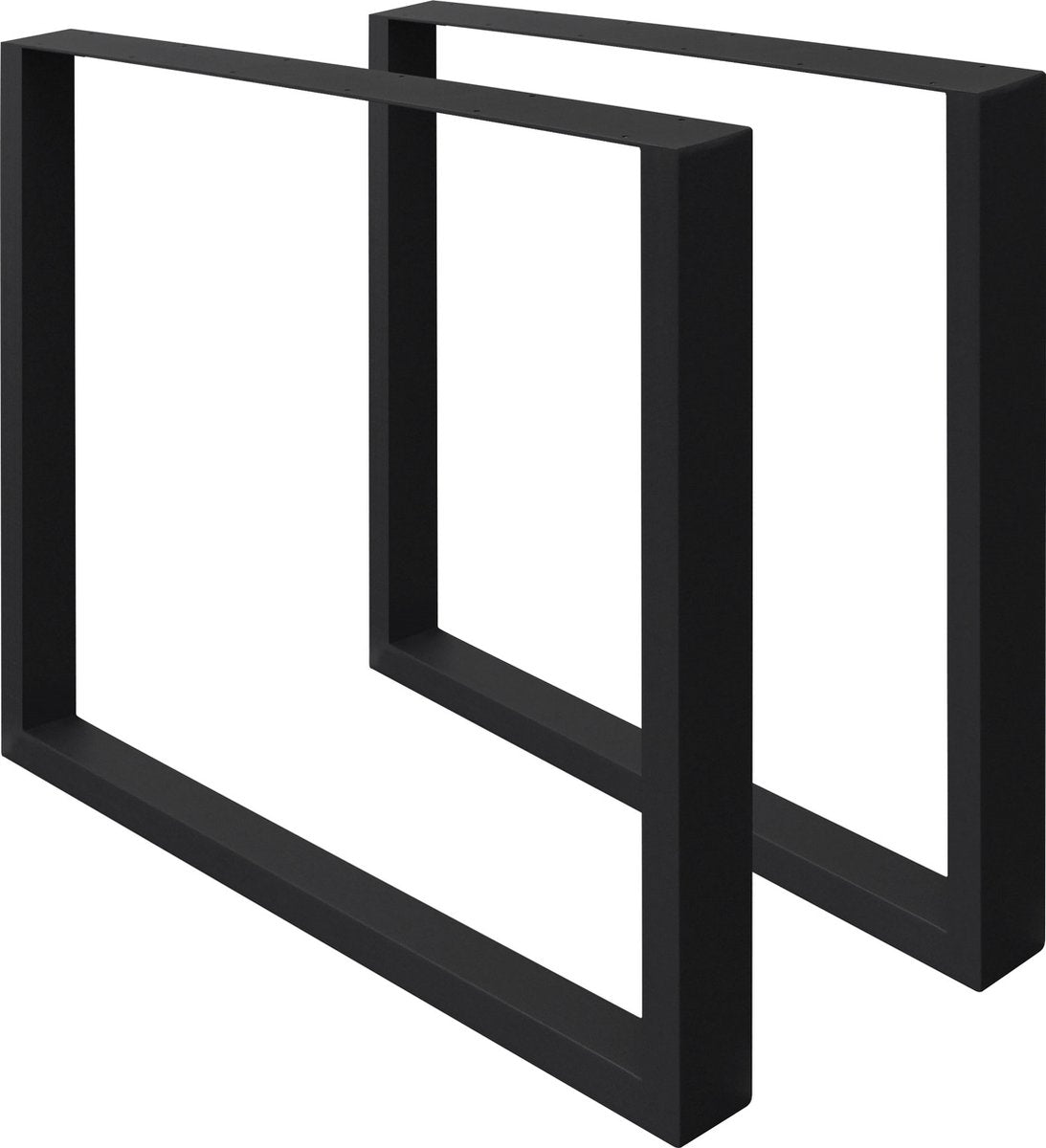 Tafelpoten - Metaal - 60x72 cm - Zwart - ECD Germany