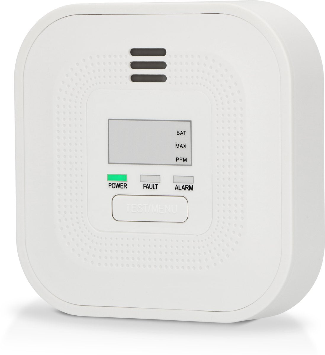 Alecto COA4010 Koolmonoxidemelder met 10 jaar Sensor en Display - Voldoet aan Europese norm EN50291 - Wit