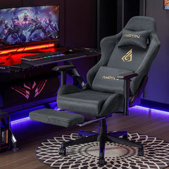 Ergonomische Bureaustoel -  Office Chair - Gamestoel - Volwassenen - Grijs - ANDYOU
