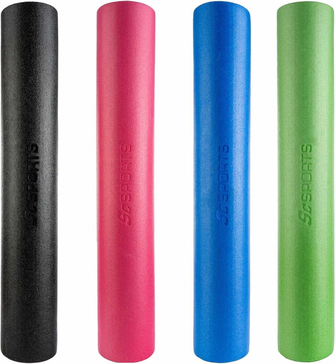 ScSPORTS® Yoga massage roller, Foam roller, Yoga roller, 90 x 15 cm, roze