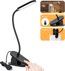 Aigostar Bureaulamp - LED Dimbaar - Leeslamp - Zwart