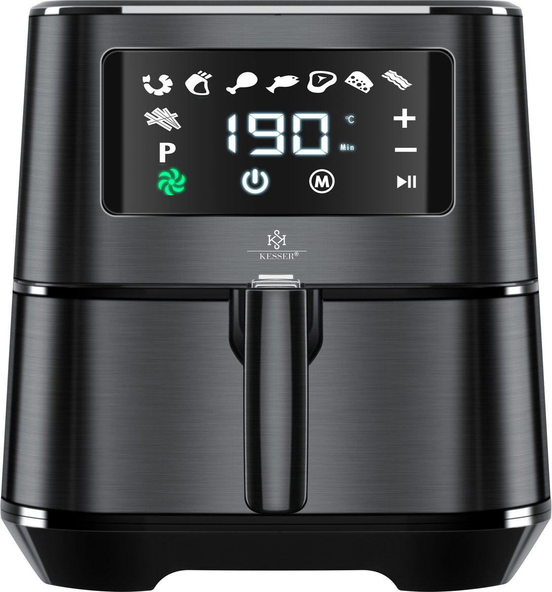 Airfryer XXL - heteluchtfriteuse - 5.5L - 1700W - Zwart