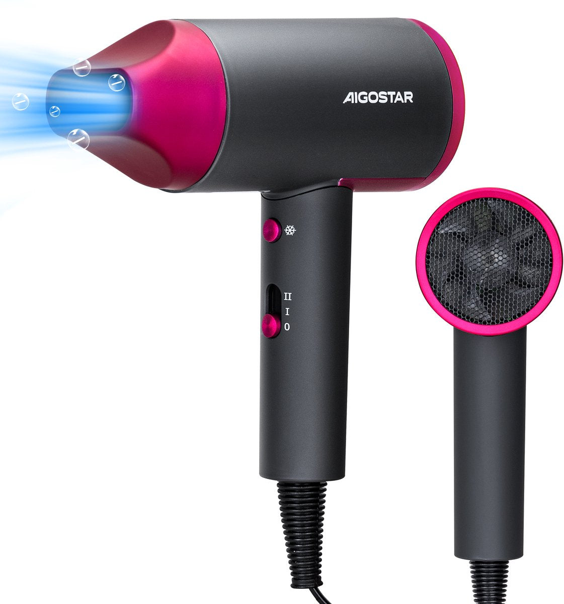 Aigostar Reisföhn - Haardroger - Ionische Fohn - 2200W