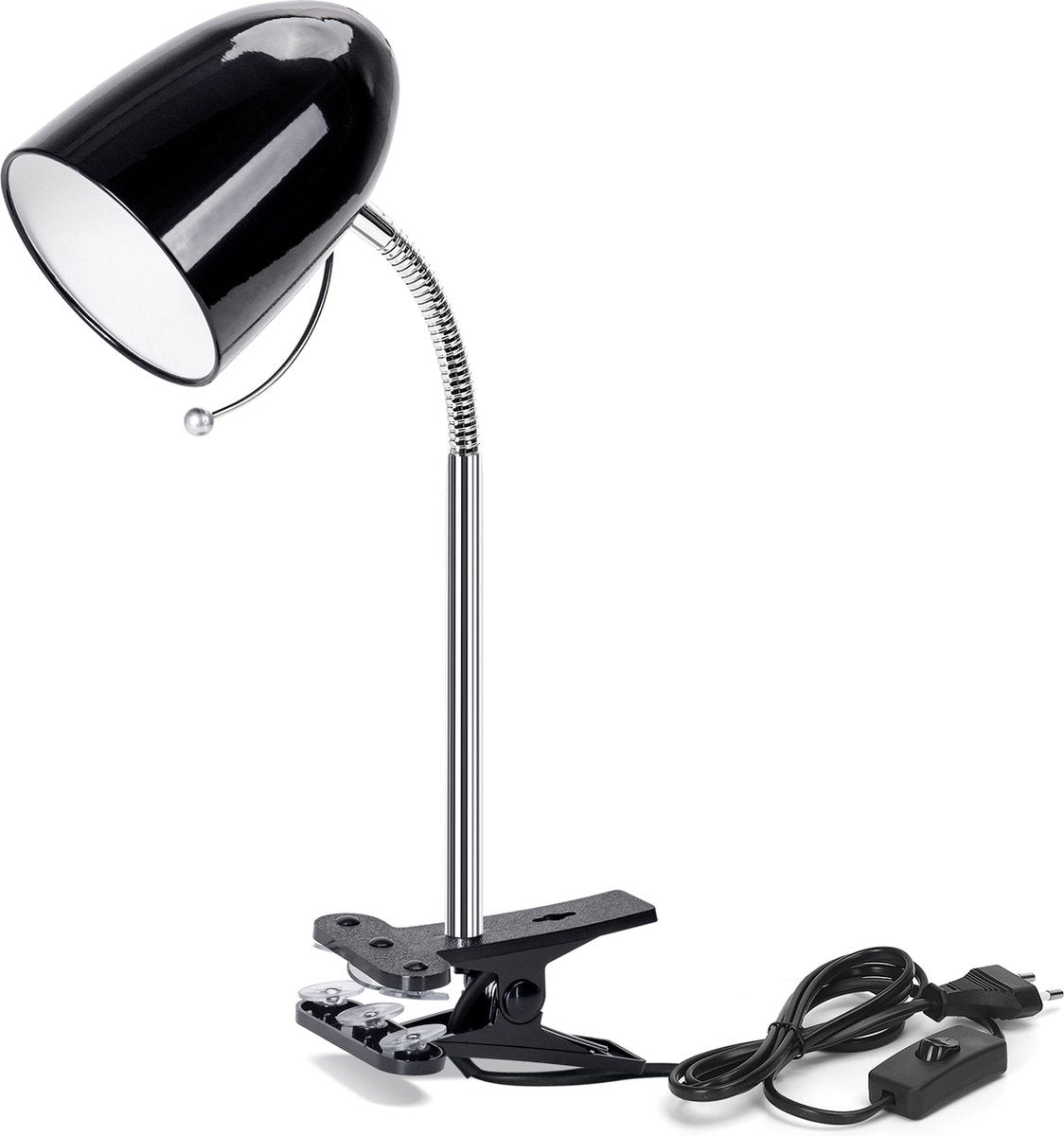 Aigostar LED klemlamp - E27 - Zwart - Excl. lampje